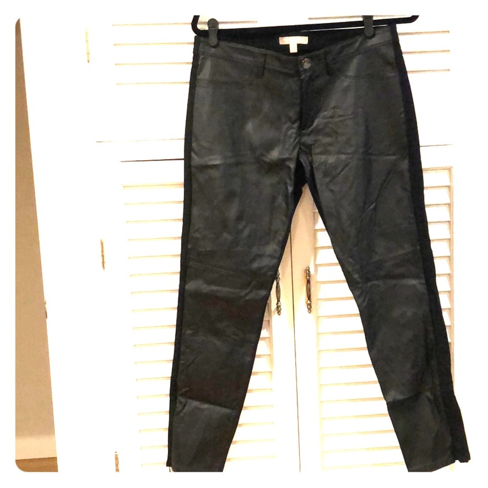 Banana republic faux leather Sloan pant size 6
